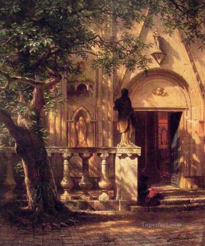  albert canvas - Sunlight and Shadow Albert Bierstadt